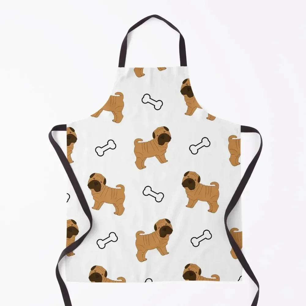 

Shar Pei Puppy Apron For Man for kitchen useful Kitchen on the wall Things For Home And Kitchen Apron