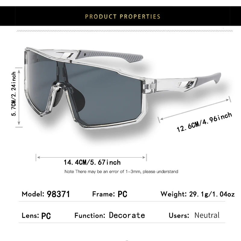 2er-Pack, modische neue Outdoor-Sport-Sonnenbrillen – Detail 4