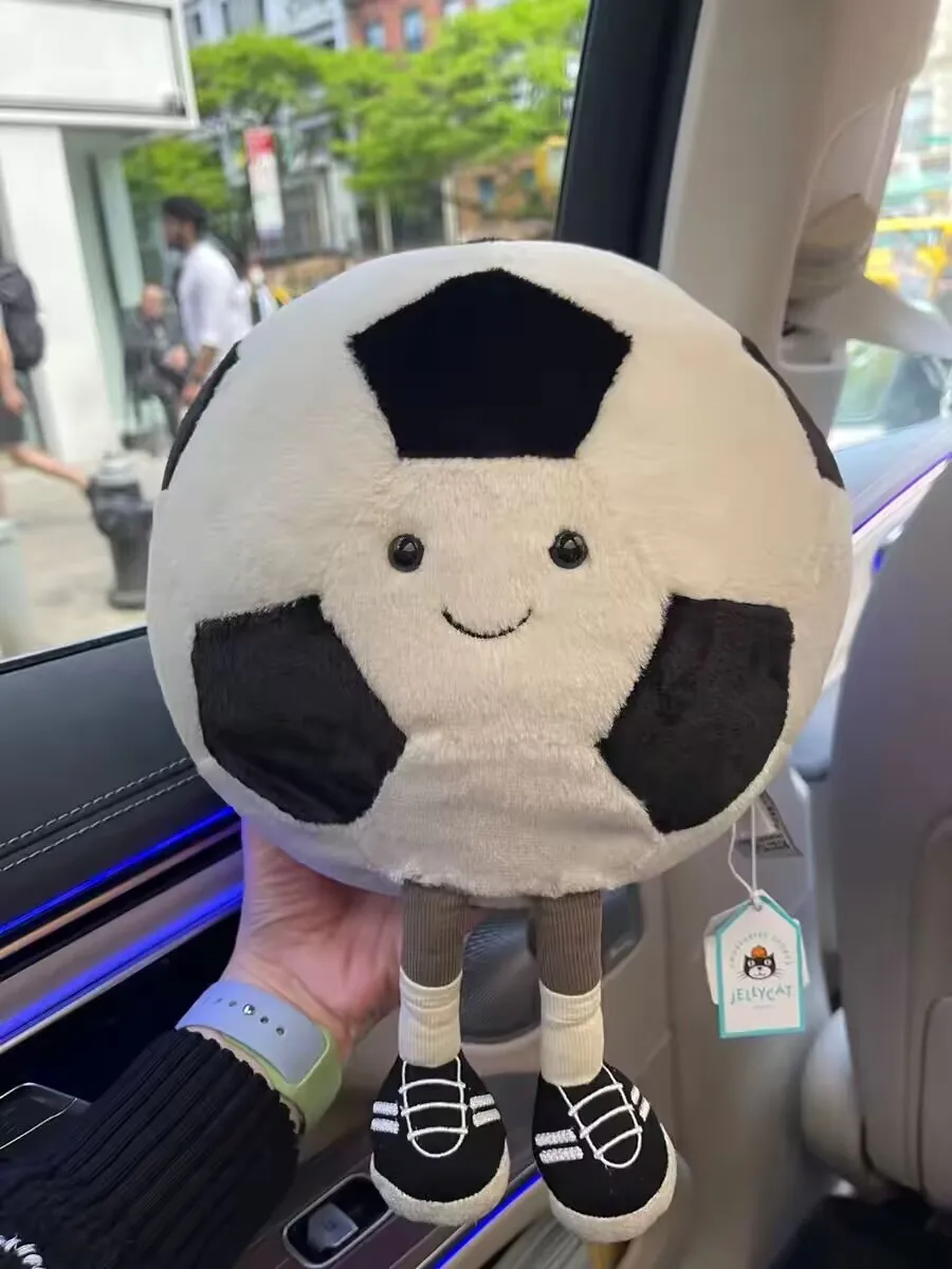 25cm jc Simulation Soccer Basketball Doll Plush Toy Handmade Doll Cartoon Anime Cute Pillow Cushion Home Decoration Children