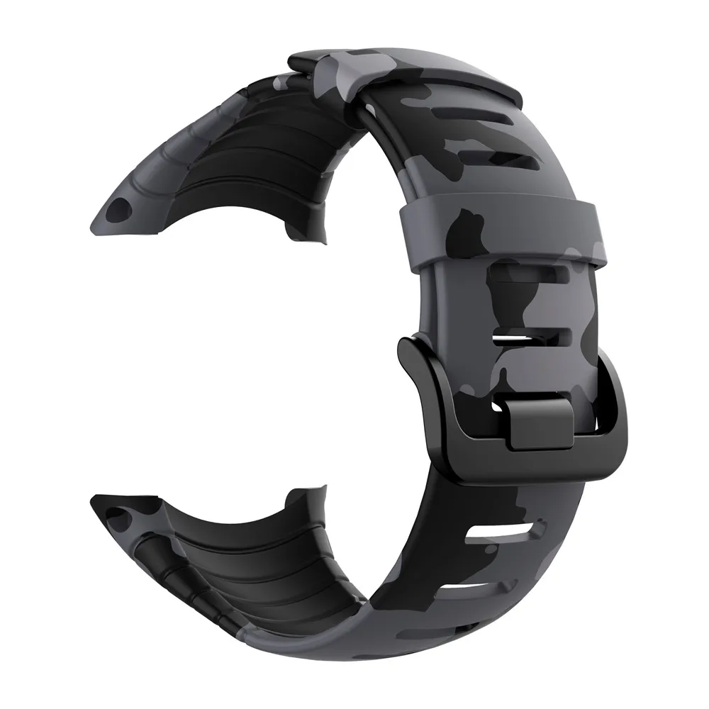 YAYUU Printed Silicone Watch Band for Suunto Core,Replacement Bands Metal Clasp Wristband Compatible For Suunto Core