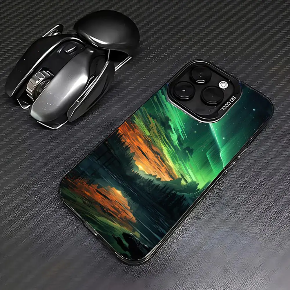

Aurora scenery Phone Case case for iPhone17 16 15 14 13 12 11 Pro/ Max/Plus shock-proof rear cover anti-fingerprint