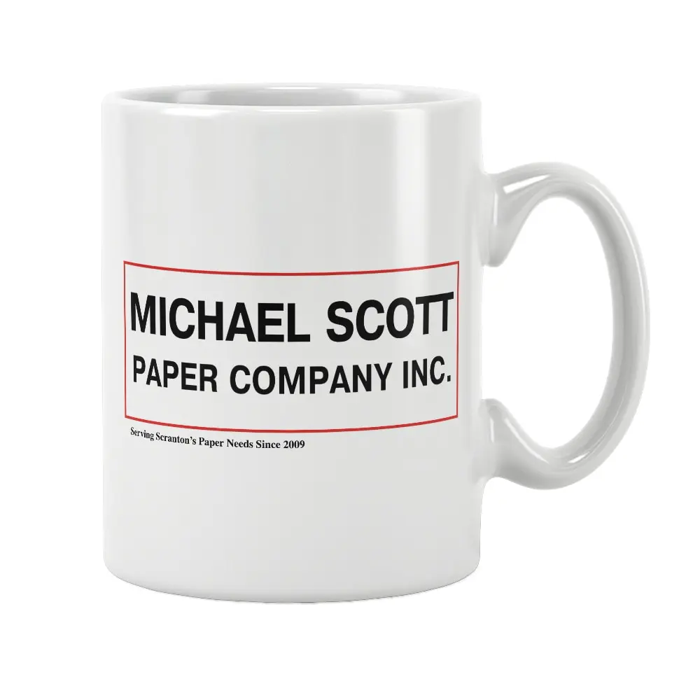 Michael Scott Paper Company Mug Fun White Ceramic Coffee Tea Beer Cup Unique Special Funny The Office Gifts Women Men