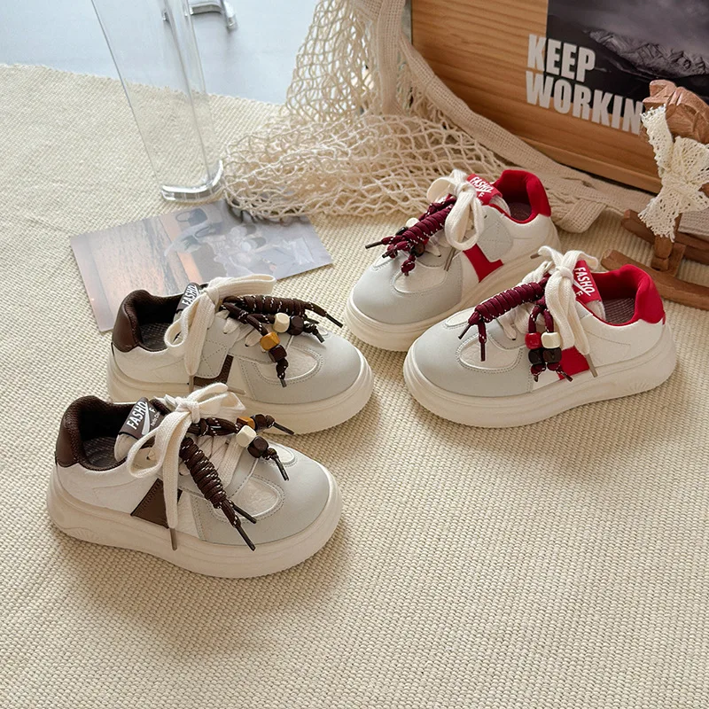 

Модные женские кроссовки, осень 2024, новая мужская спортивная обувь в стиле ретро, повседневная детская обувь на толстой подошве, универсальная обувь для девочек, Zapatillas Hombre