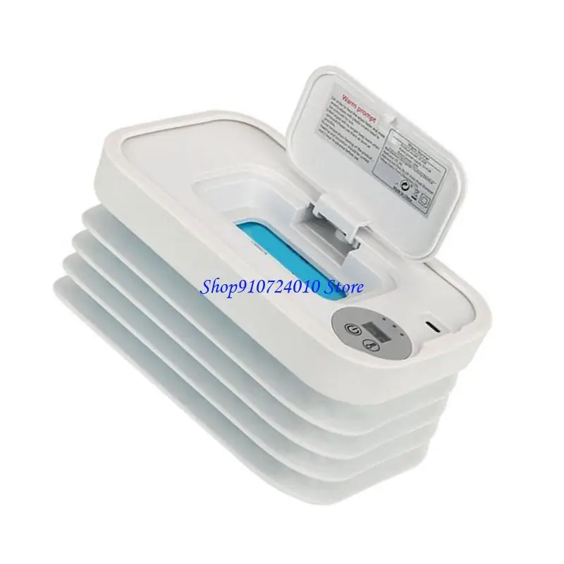 77HD Máy sưởi lau trẻ sơ sinh nhỏ gọn Cài đặt nhiệt có thể gập lại Cấu trúc bằng nhựa