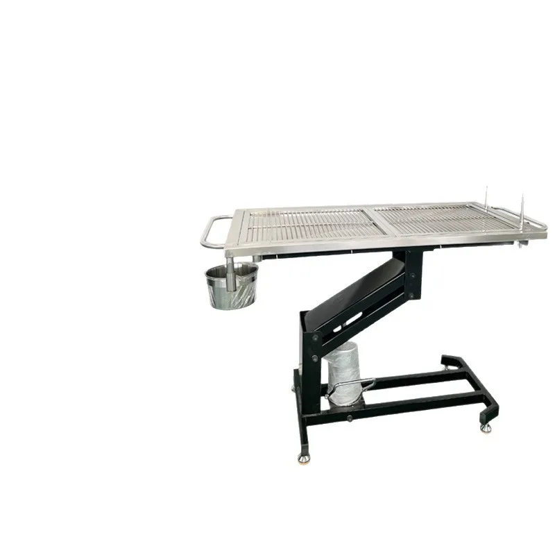 Pet hydraulic operating table Pet hospital lifting treatment table 304 stainless steel veterinary dissection table