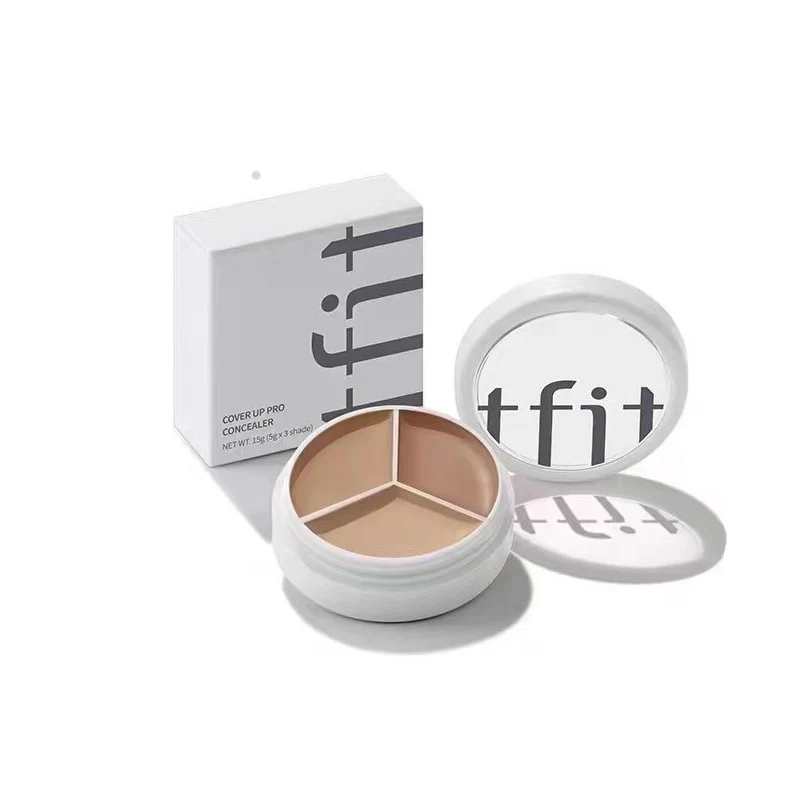 TFIT 3 Colors Concealer Palette Professional Makeup Face Eye Contour Face Spot Concealer Dark Circle Correcting Face Makeup