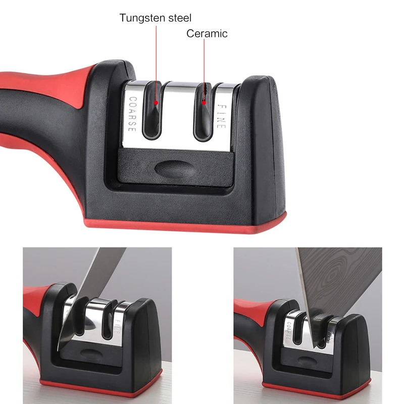 Replace Knife Sharpener Parts Replaceable Knife Fittings Knife Sharpening Head Ceramic Carbide Kitchen Knife Sharpener