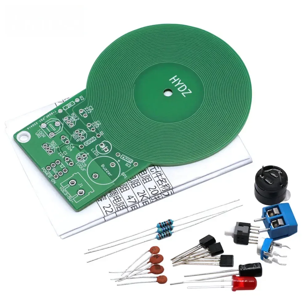 JS-60 DIY Metal Detector Kit DIY Electronic Kit DC 3V-5V 60mm Non-contact Sensor Board Module Part Metal