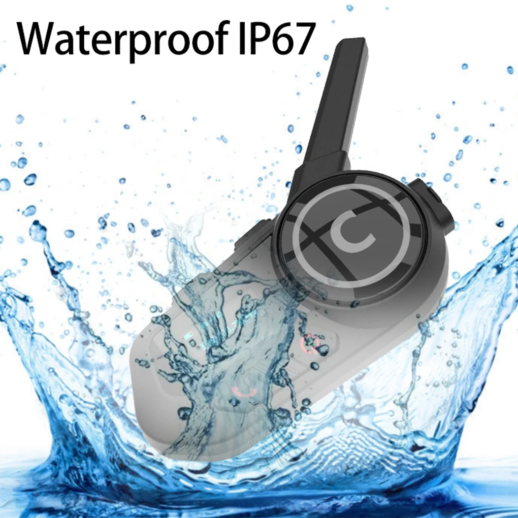Motorcycle Bluetooth Headset 5.1BT Motorcycle -lmet Headphones Hel-met Headphones Durable Easy view 4