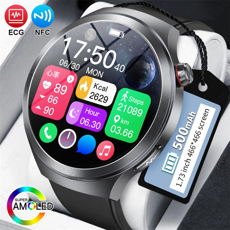 

Для HUAWEI Blood Lipids Мочевая кислота HRV Анализ тела Смарт-часы Мужчины ЭКГ + PPG NFC Bluetooth Вызов AI Здоровье Смарт-часы Мужчины 2025 Новый