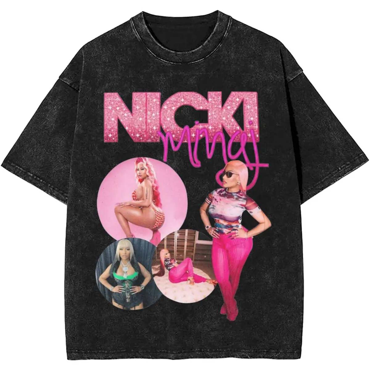 Summer Retro Nicki Minaj Bootleg Shirts Merch for Men Women Nicki Lewinsky Tees Tops Oversize T-shirt