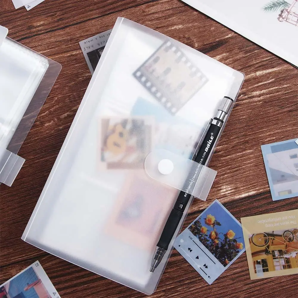 Supplies Name Card Kpop Card Photo Card Book ID Card Holder Picture Storage Case Card Book Ticket Collection Book