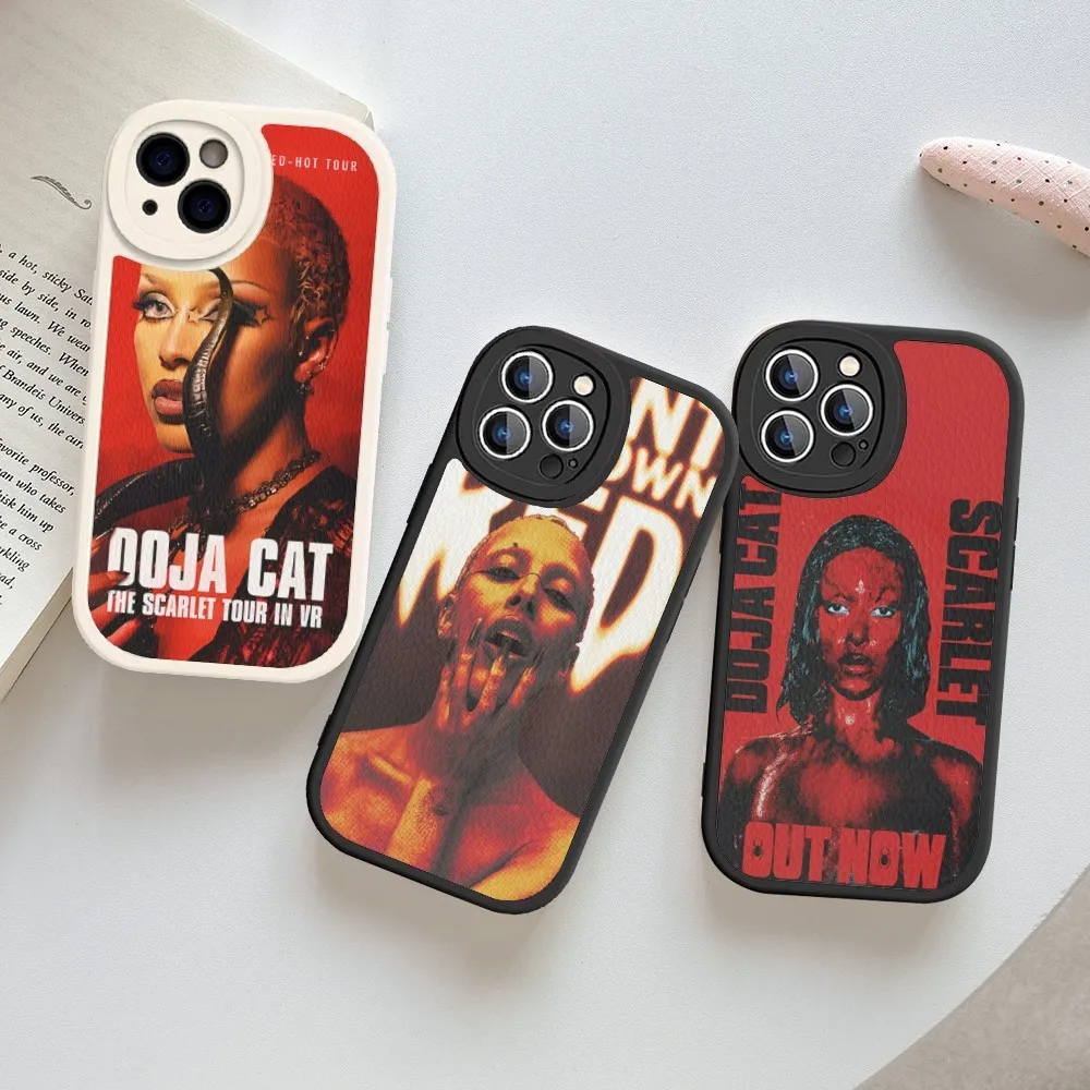 Singer D-Doja C-Cat Scarlet Phone Case Hard Leather For IPhone 16 15 14 13 12 Mini 11 14 Pro Max Xs X Xr 7 8 Plus Fundas