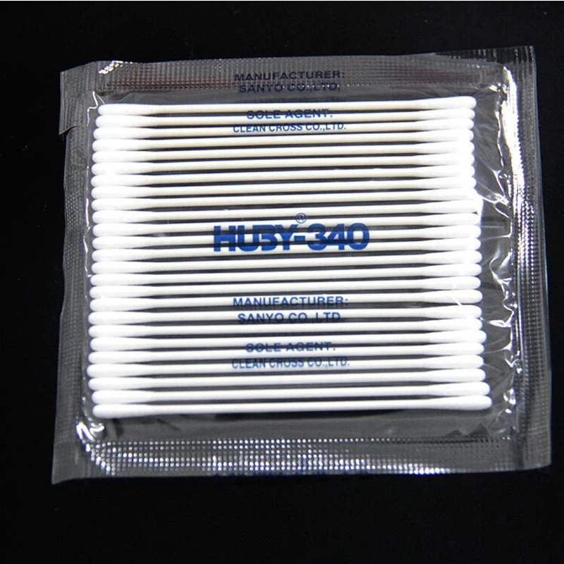 25PCS/bag HU3Y-340 optic cleaning Sticks rod SC FC LC MU ST Fiber Optic Connector Cleaner Cotton swab