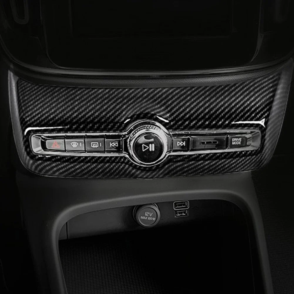 

Car Air Conditioning Control Adjustment Knob Panel Cover Trim Sticker For VOLVO XC40 Decorative Frame Sticker Cover Trim