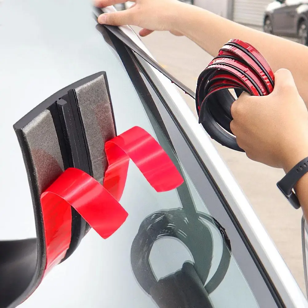 Universal Car Door Rubber Seal Strip Self Adhesive Hollow Weatherstrip For Car Truck SUV Trunk Window Soundproof Waterproof U3I9