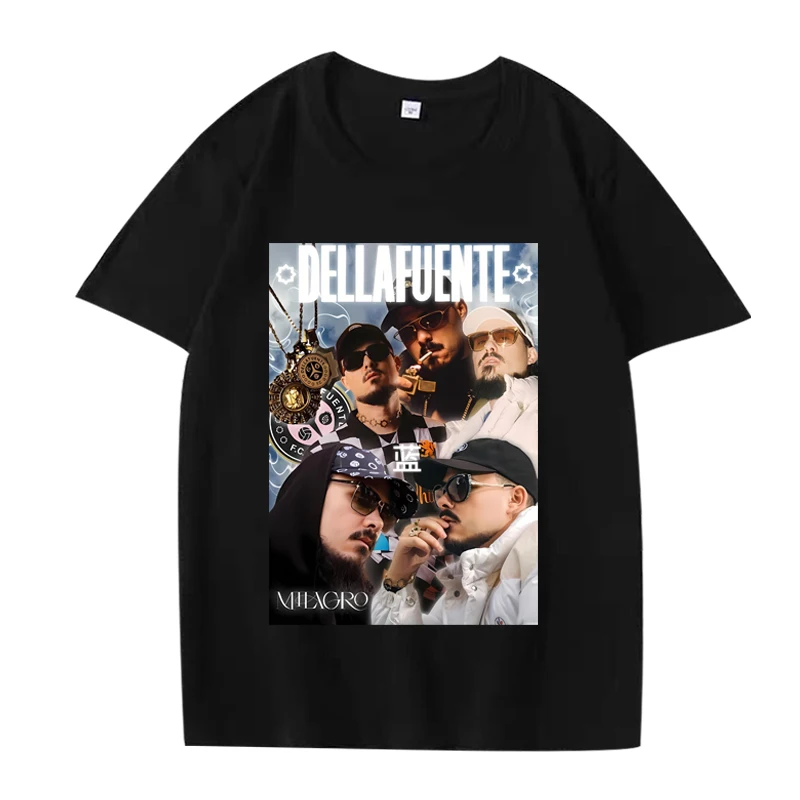 

Dellafuente blue Poster fashion Graphic T Shirt 2025 men’s women Oversized 100% Cotton cool short sleeve Summer print Unisex tee