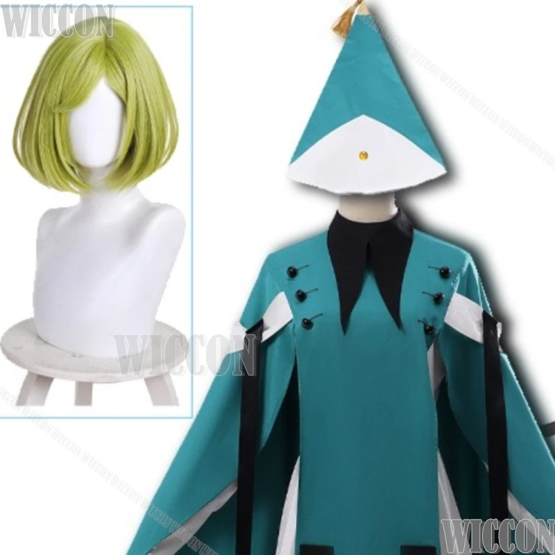 ANime Witch Coco Cosplay Costume wig Women Unfiorms Magic Green Outfits Witch Atelier Halloween Dress Shoes Navidad Carnaval