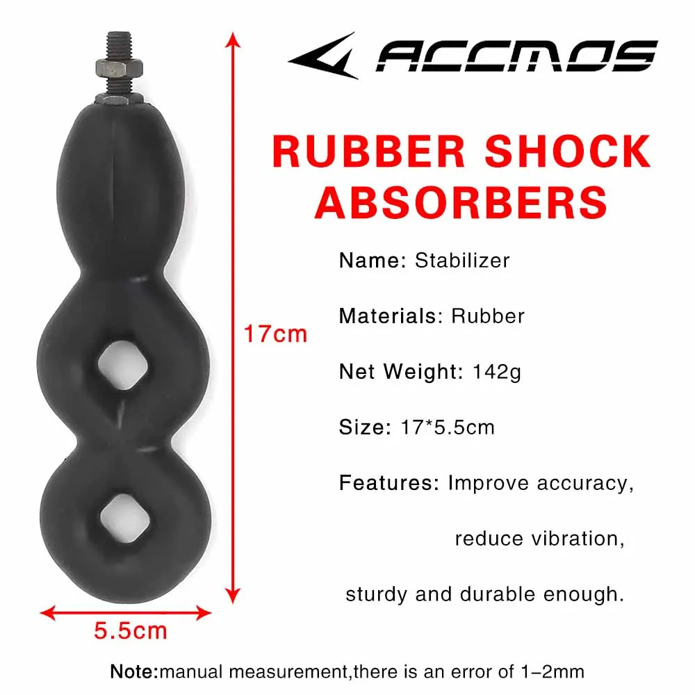 Compound Bow Stabilizer Rubber Bow Limbs Vibration Damper Archery Bow Accessories Bow Shaped Shock