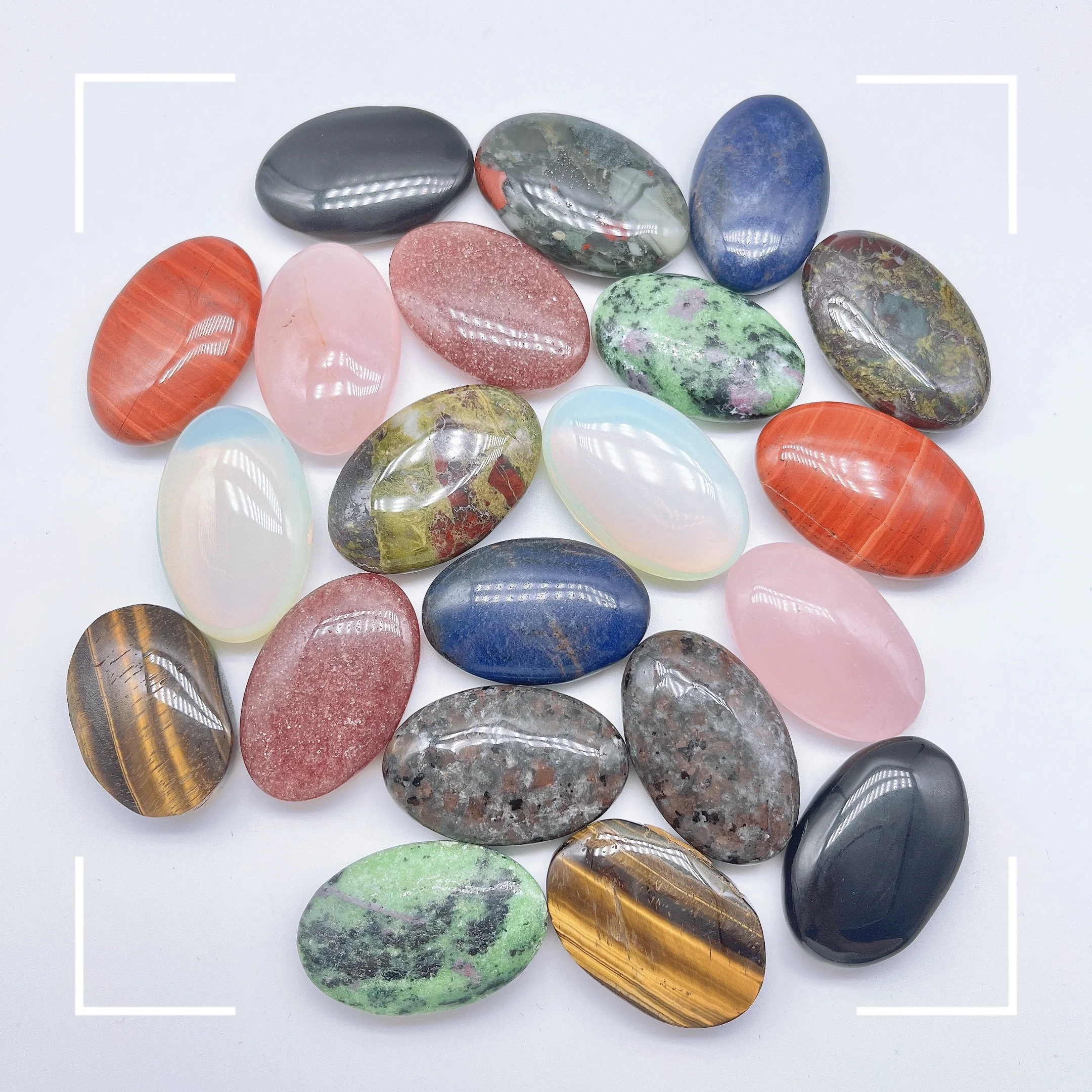 Ametista Natural Cristal Unakite e Opalite, Pocket Palm Stone, Descompressão Oval, Cristal De Cura De Energia, Decoração De Casa E Escritório