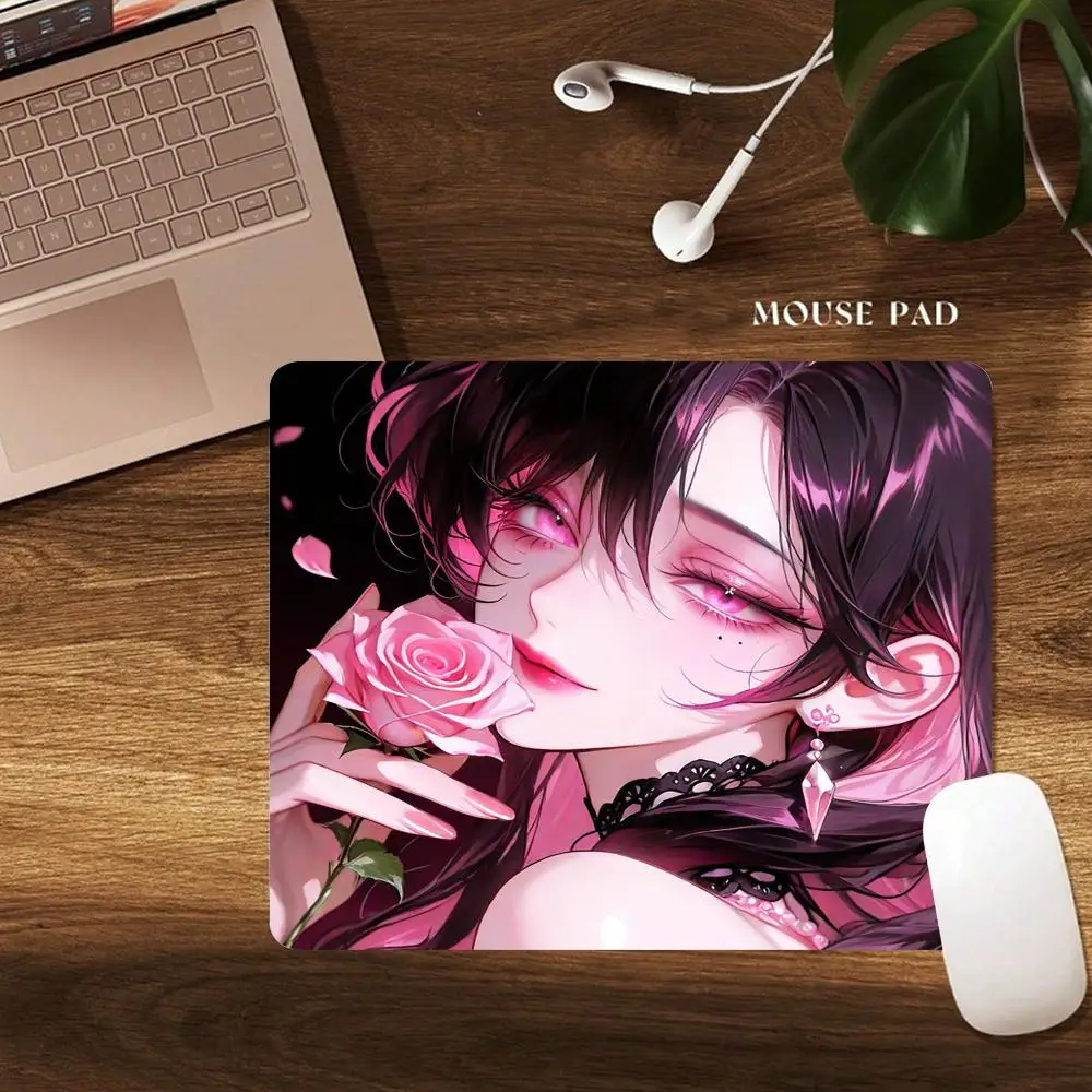 

Sexy anime girl anime small-sized mouse pad desk mat gaming mats gamer pc accessories laptop office pads rubber anti-slip