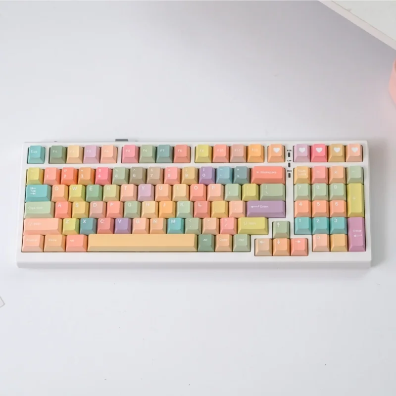 

150-клавишные колпачки Candy Keycap Cherry Profile PBT, сублимированные персонализированные колпачки для клавиш Cherry MX Switch, игровая механическая клавиатура