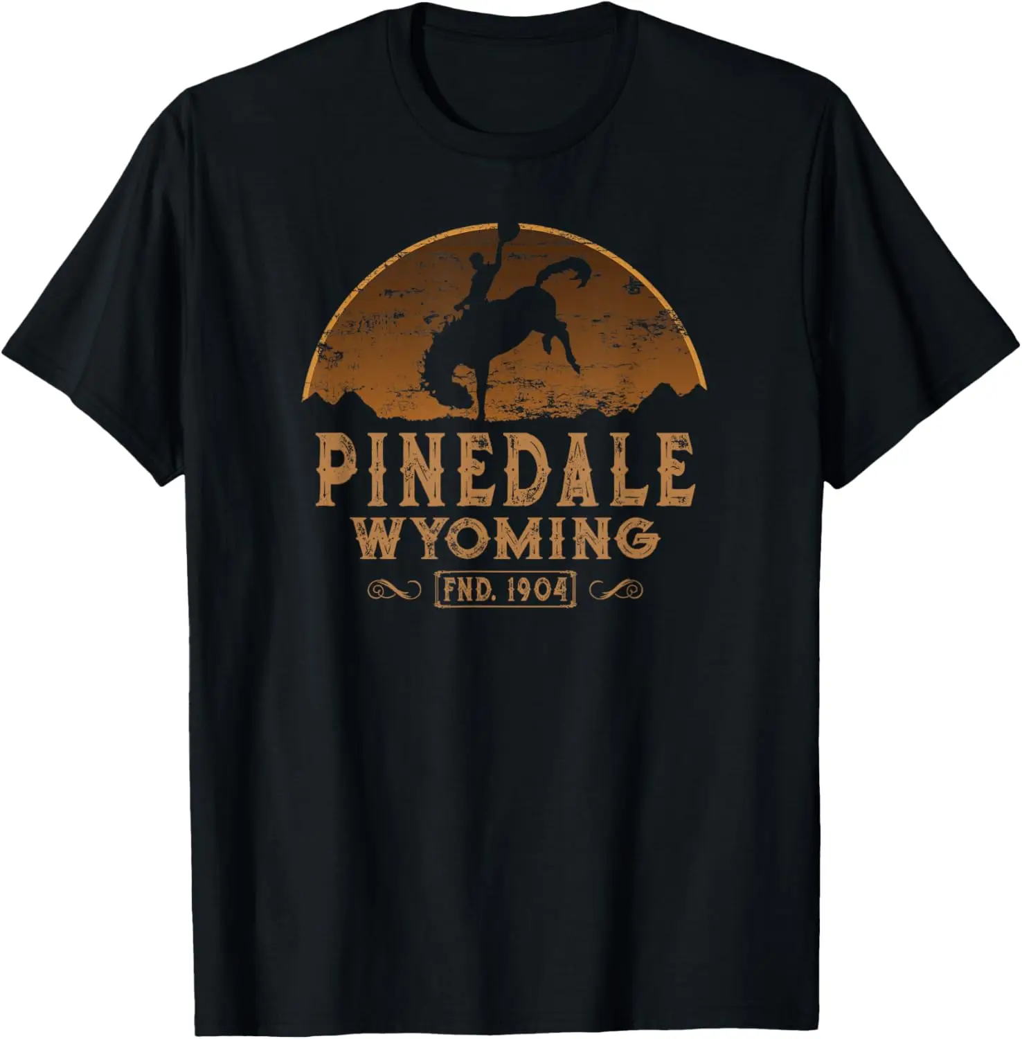 Pinedale Wyoming WY Wild West Rodeo Cowboy T-Shirt