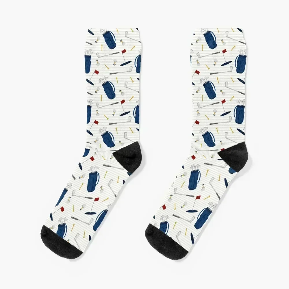 

Tee time - golfing - golf clubs and tees Socks Stockings man custom sports Christmas hip hop Luxury Woman Socks Men's