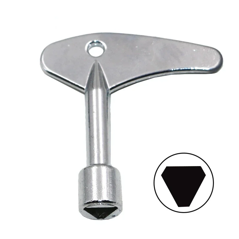 Delta Universal Triangle Switch Key Wrench Alloy with Accessories for Electrical Cupboard Box Elevator Cabinet - Train Style