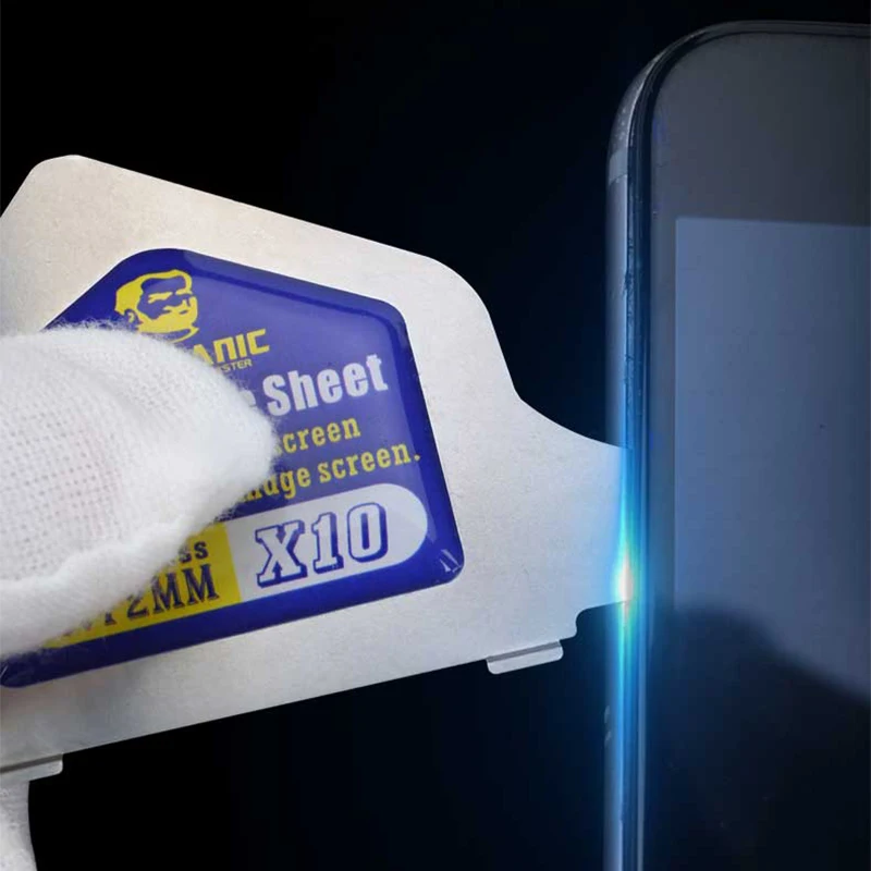 

MECHANIC X10 Ультратонкая стальная карта для разборки мобильного телефона, инструменты для открытия ЖК-экрана, толщина 0,12 мм