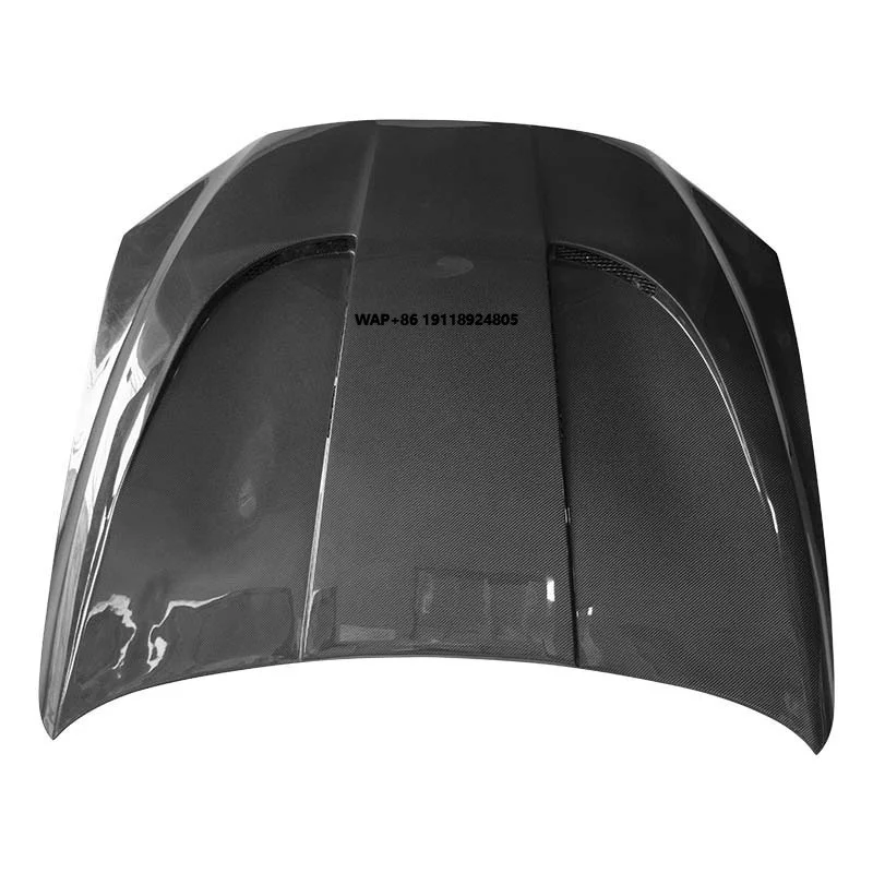 

For 6 Series F06 Carbon Fiber Hood-Black Color Bolt-On Installation New Condition Includes Clips