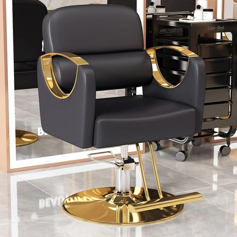 Professional Hairdressing Chair Swivel Chair Wheels Pulley Salon Hair Stylist Beauty Living Room Rotating Silla De Barbero Silla