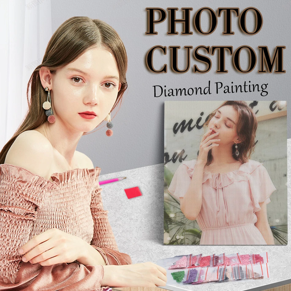 

Photo Custom Diamond Painting Cross Stitch Full Square Picture of Rhinestone DIY Diamond Mosaic Diamond Embroidery New Arrival