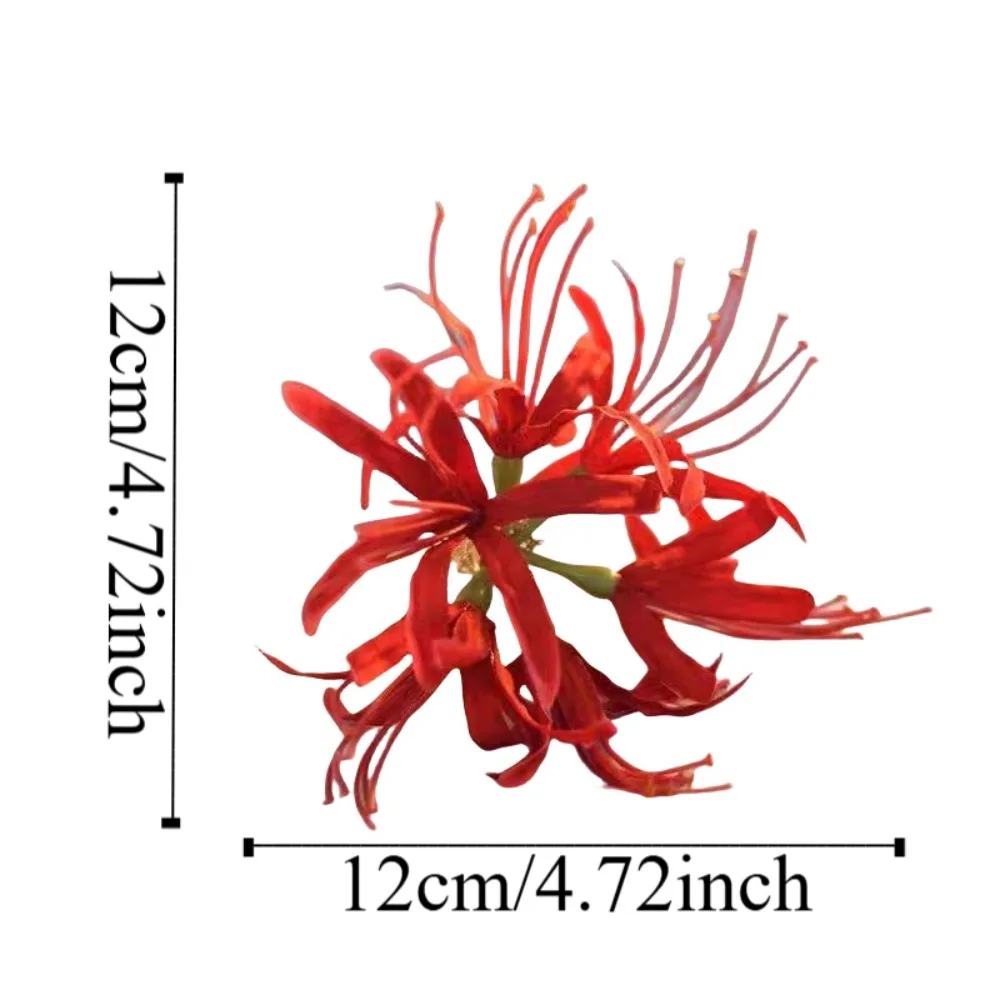 Lycorisradiata Flower Hair Clip Cloth Korean Style Simulation Flower Hairpins Duckbill Clip Chinese Style Barrettes