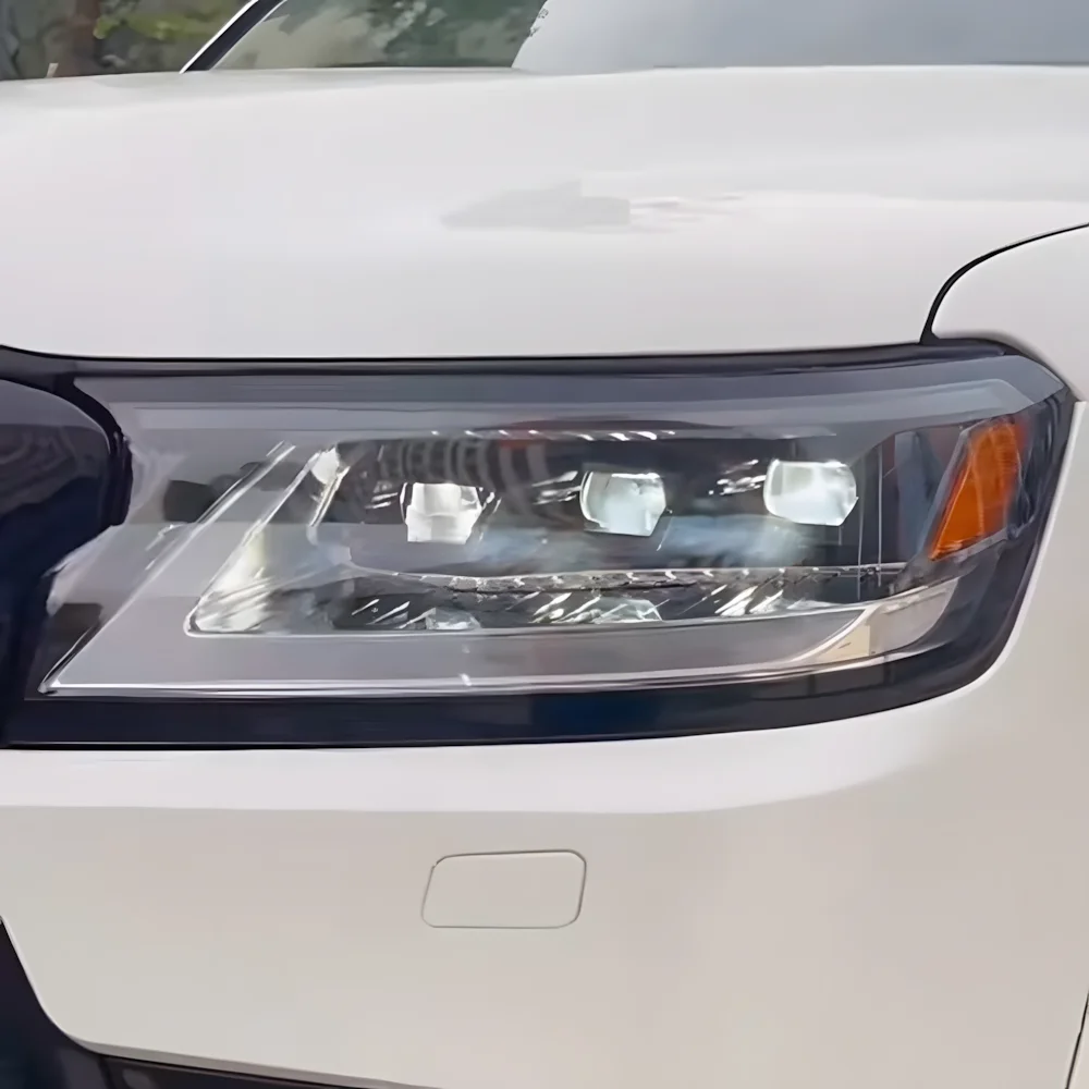 

Для Toyota Land Cruiser 2022-2023 автоматические фары в сборе, обновленный динамический светодиодный 3-объектив проектора, автомобильные передние фонари, аксессуары