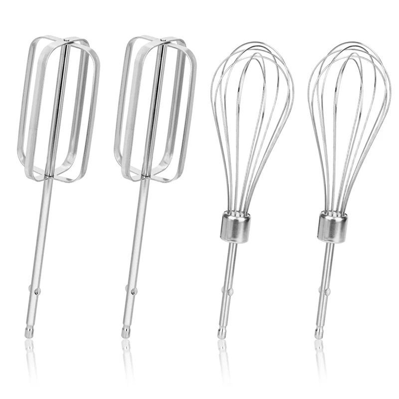 Conjunto de acessórios de batedores de misturador de mão de venda quente-4Pcs, misturador portátil de aço inoxidável de 2 estilos para misturador de mão Hamilton Beach 62682