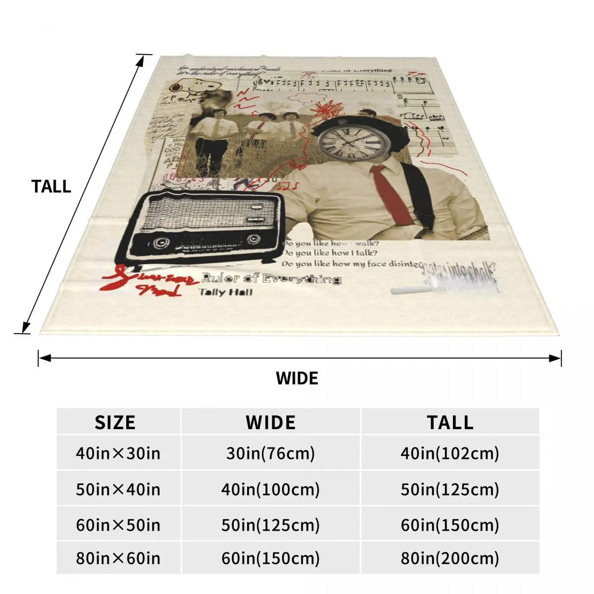 New 02 Tally Hall Band Logo Genre Indie Pop Blanket Flannel Sofa Throw Blanket for Couch Bedding Throws Bedspread Quilt