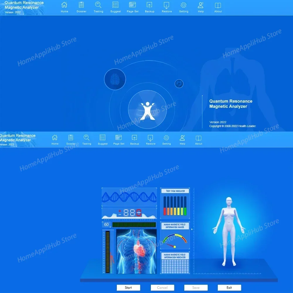 2025 Version 6.5.8 Quantum Analyzer Machine Magnetic Resonance Full Body Analysis Health FIR Technology No Hand Senser DHL Free