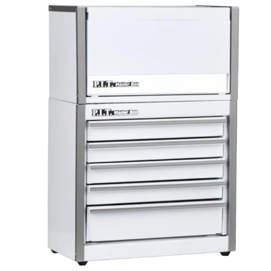 

Mini Steel Tool Box3 Drawer and 5 Drawer Stackable Toolbox with Magnetic Tab Locking White