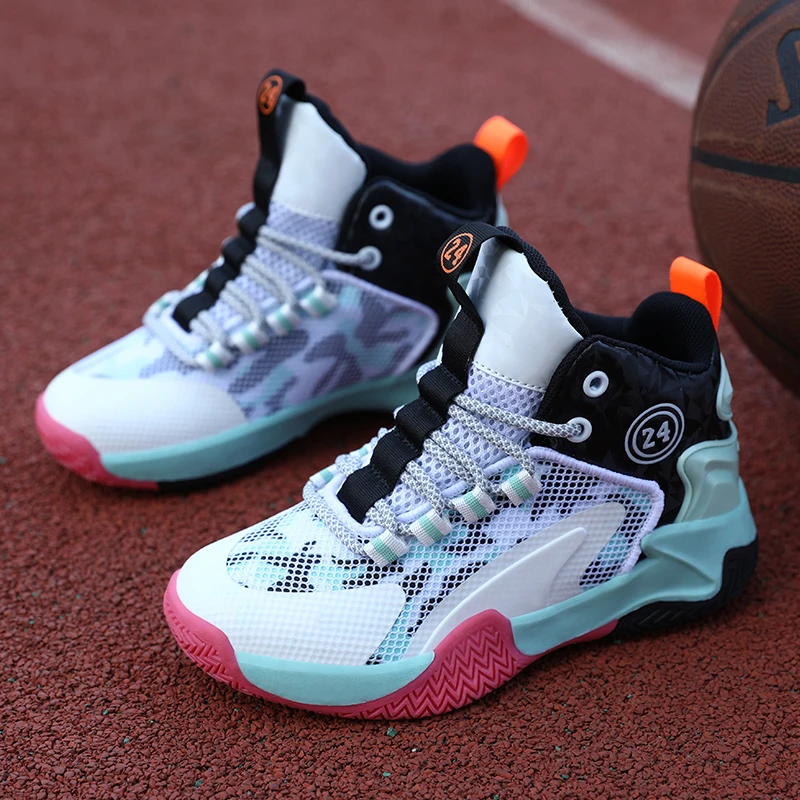 

Kids Basketball Shoes Autumn Boys Sneakers Non-slip Child Trainer Basket Shoes Outdoor Non-slip Children Running Sport Shoes