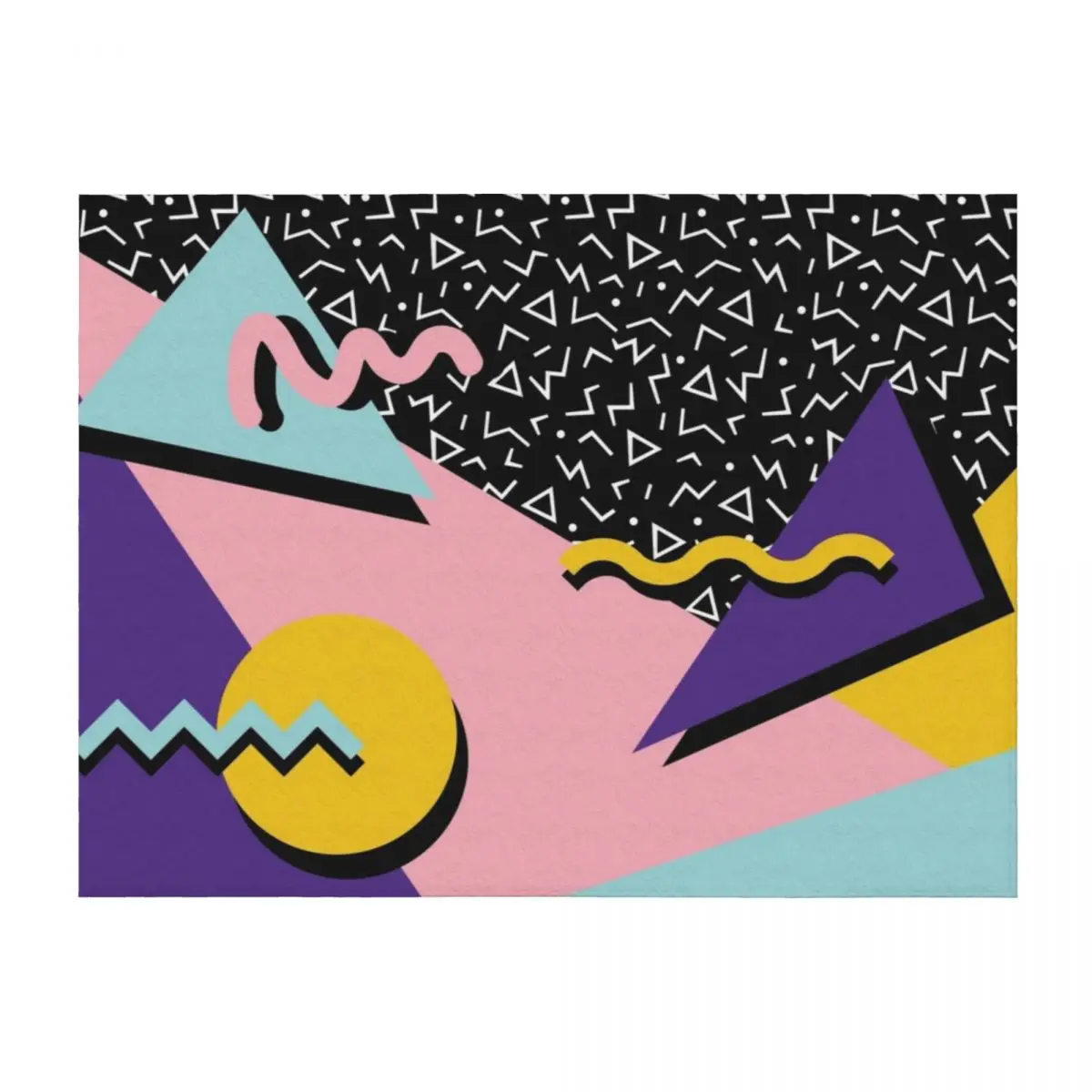 

Memphis Pattern 20 - Retro 90s / 80s Throw Blanket Blankets For Baby Heavy Luxury St Cute Blankets