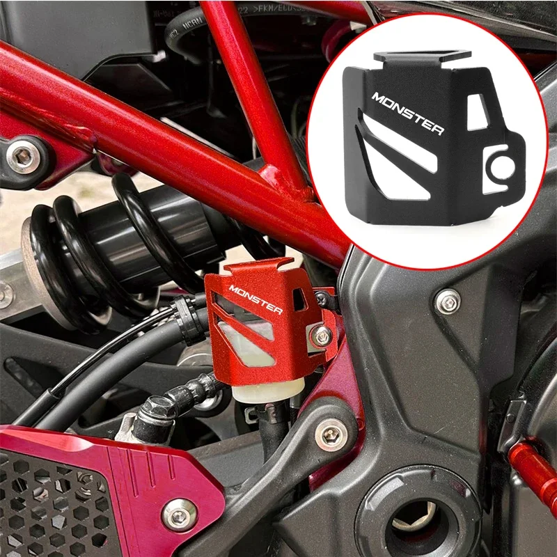 

For Ducati Monster 821 Monster821 High quality Motorcycle Accessories CNC Rear Brake Fuel Tank Oil Cup Cover Protector Case