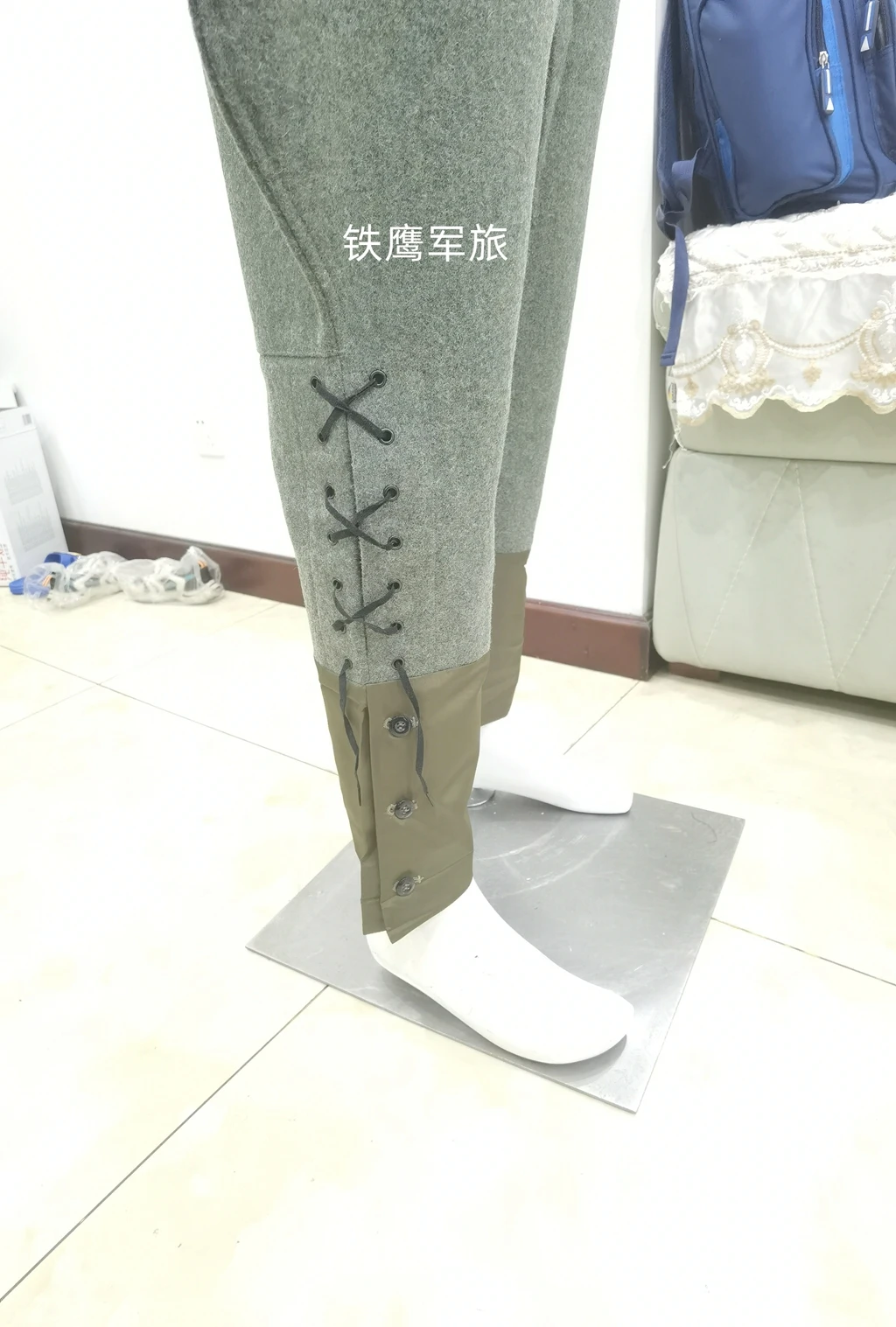 REPRO-WWII WW2 독일 육군 레트로 M36 장교 양모 필드 바지, 군복, 전쟁 재연