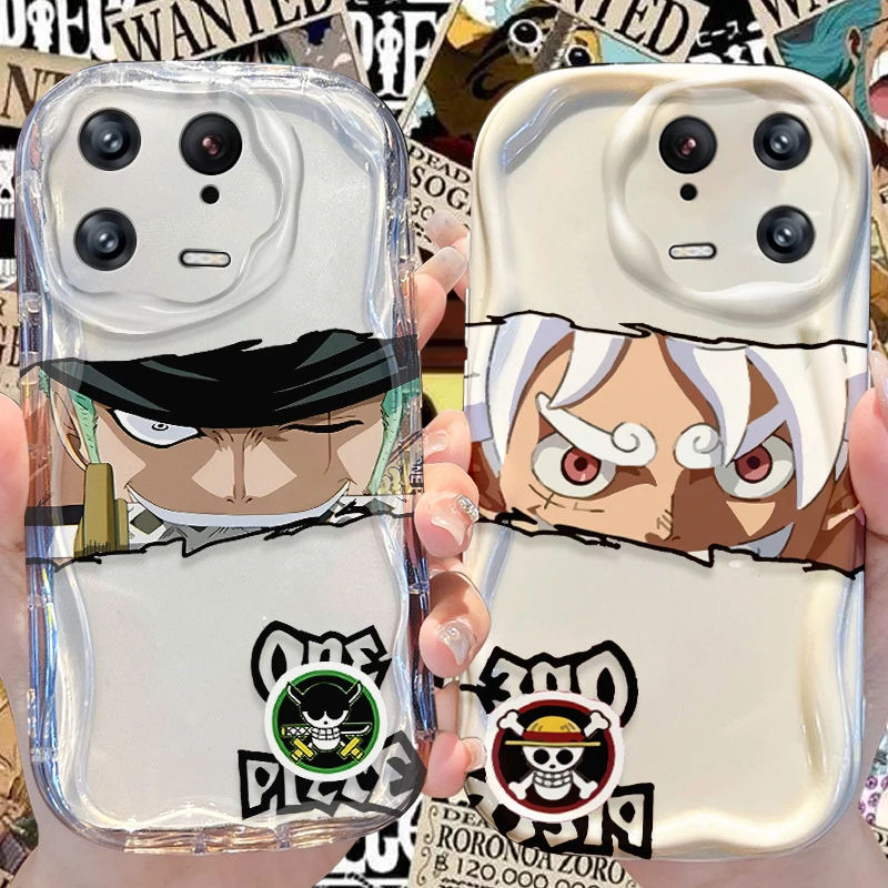 Anime O-One Piece Luffy Case for Xiaomi Mi 14 13 12 Pro 11 Lite 11i 5G POCO X6 X5 X4 X3 NFC GT F6 F5 F4 F3 M4 M3 Wave Soft Cover