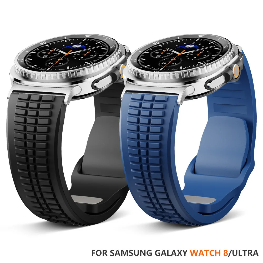حزام سيليكون رياضي لساعة سامسونج جالاكسي 8 الكلاسيكية 46 مللي متر 8 40 مللي متر 44 مللي متر رجل خارجي لساعة جالاكسي الترا 2025 47 مللي متر 2024 #1