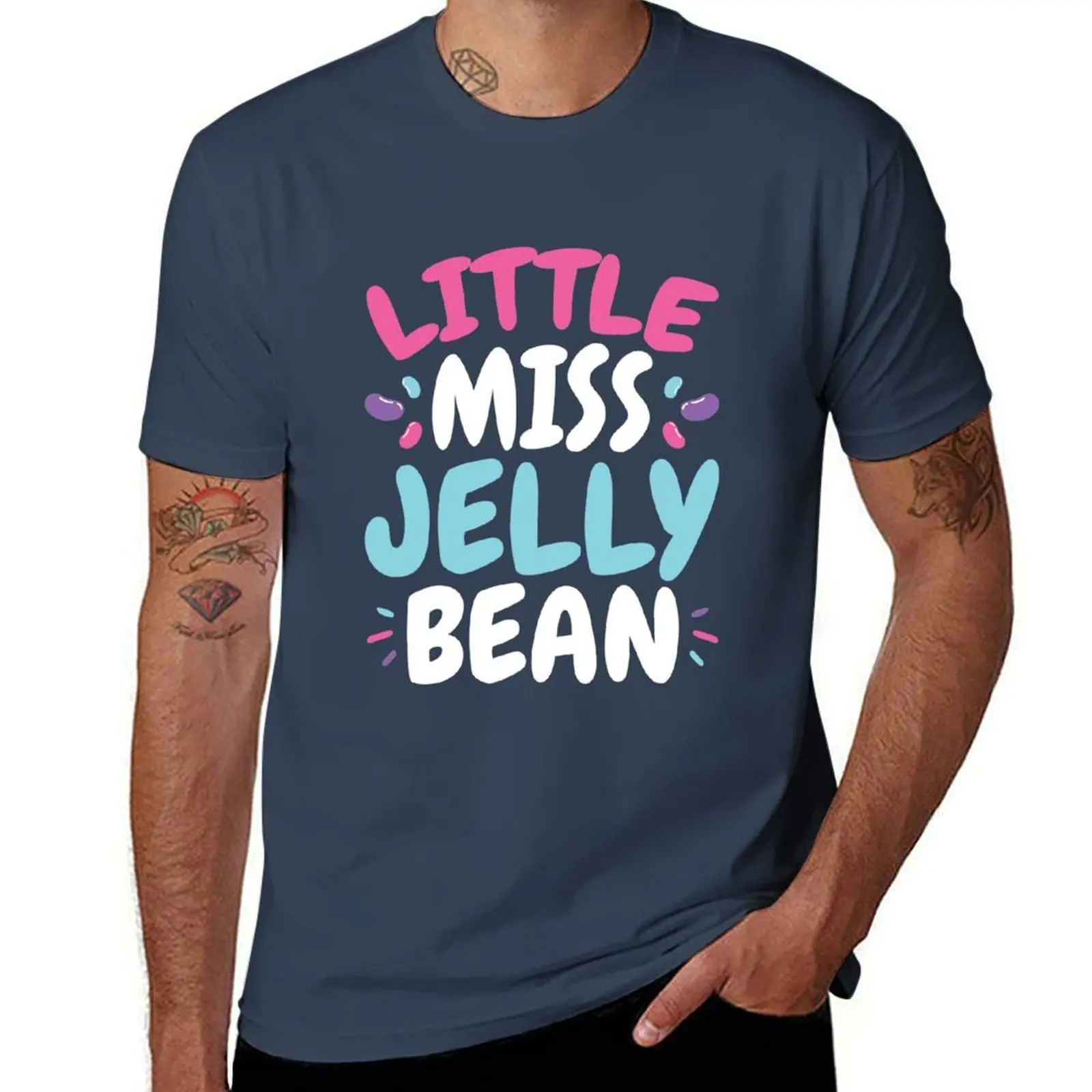 

Little Easter Miss Jelly Bean T-Shirt Work Utility Casual Tee Shirt