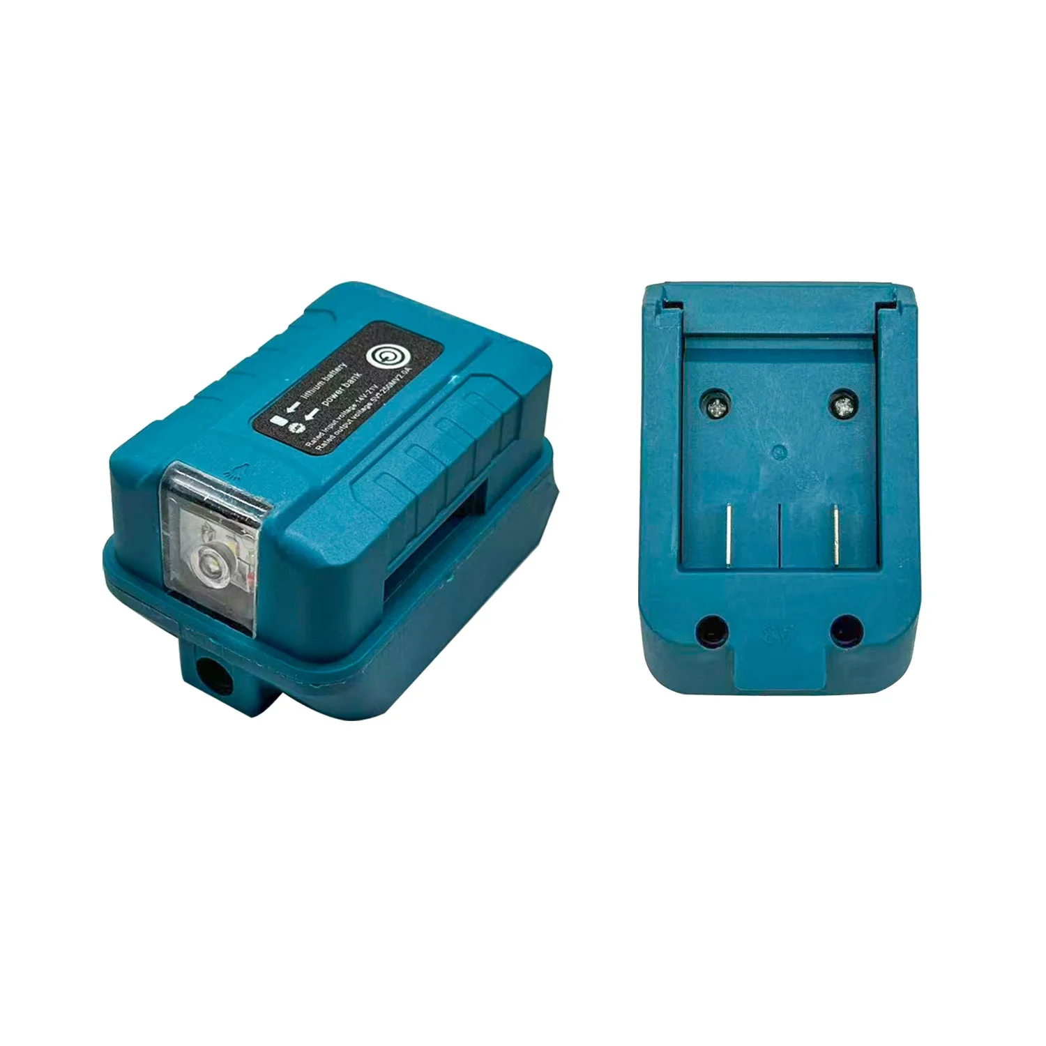 Multifunction Battery Adapter Converter with Belt Buckle LED Light Port for Dayi A3/2106 Battery for Remote Work