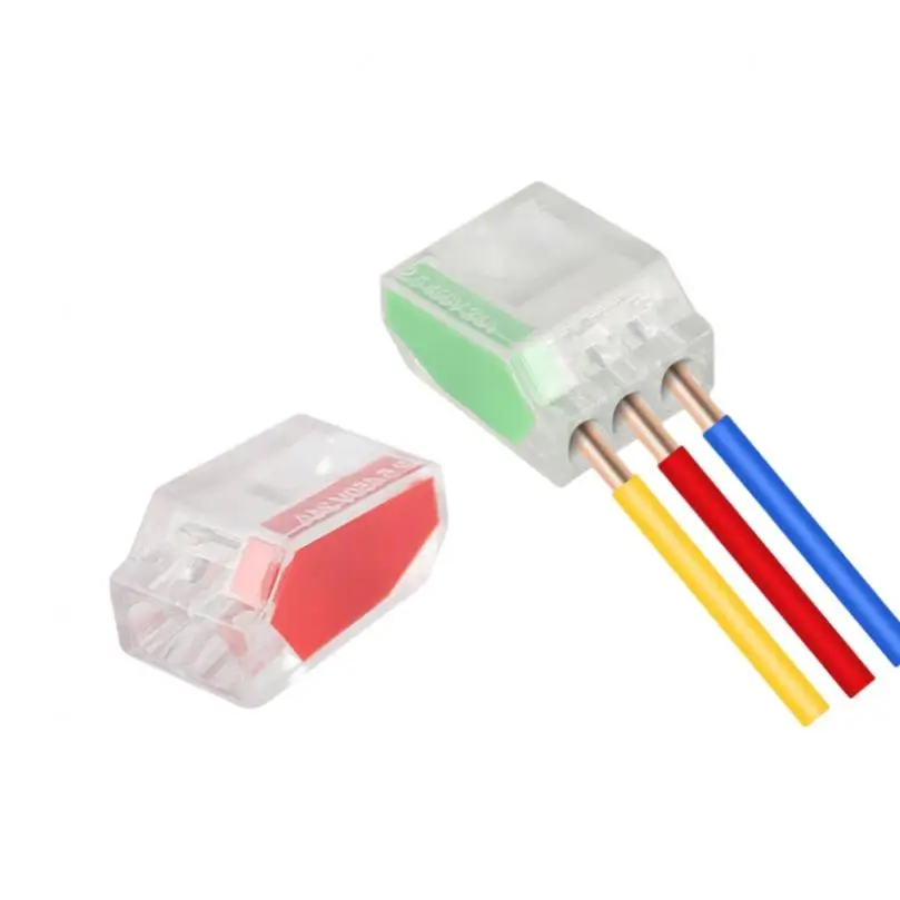 Mini Fast Wire Connector, Push - In cabo conector, fácil identificação, cor codificada, 2Port, 3Port, 4Port, 5Port, 1 peça