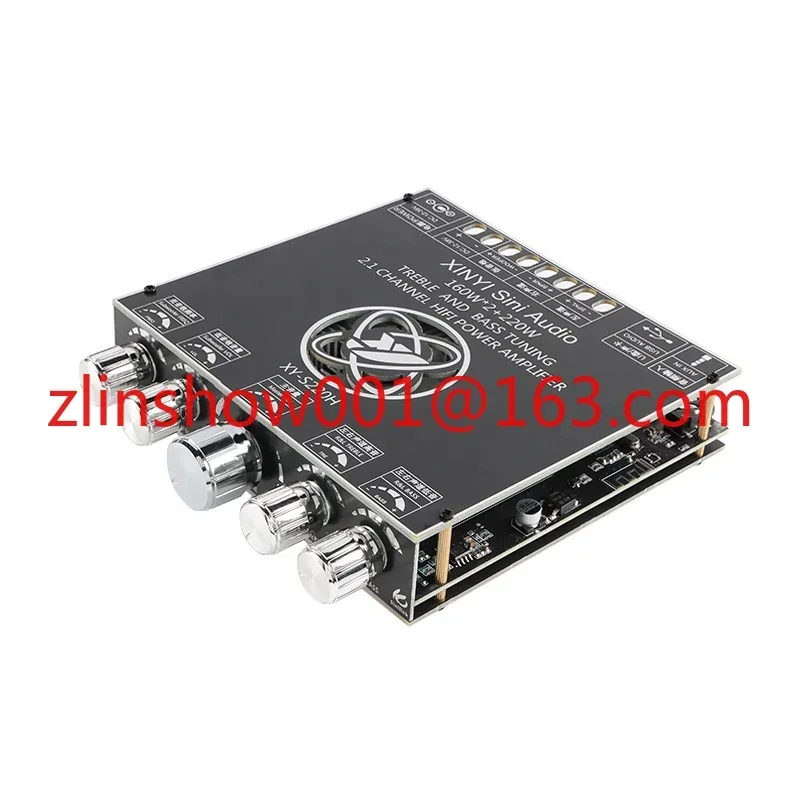 XY-S220H TDA7498E 2.1 Channel BT 5.1 Subwoofer Amplifier Board 160WX2+220W Power Audio Stereo Amplifier Board Bass AMP