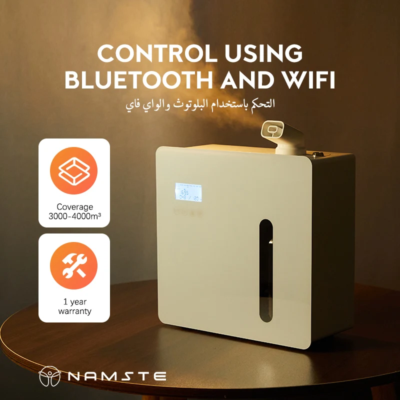 

Namste Essential Oils Diffuser Home Appliance Aroma Diffuser 3000m³ Air Freshener Fragrance Diffuser Large Machine APP Control